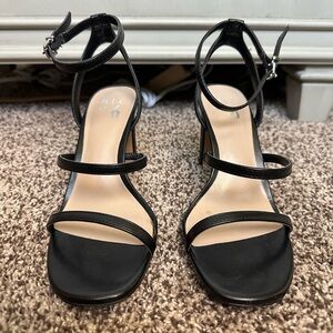 Mix No. 6 Black Strappy Heels